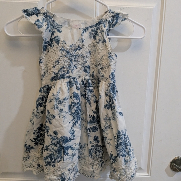 Gap x LoveShackFancy Blue Floral Eyelet Dress - Picture 2 of 5